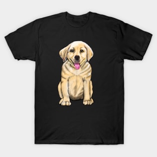 Labrador retriever- cute Golden Labrador retriever puppy dog T-Shirt